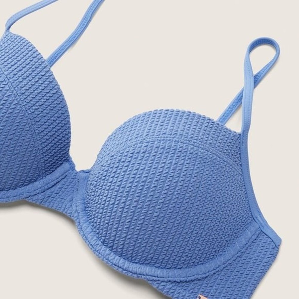 VICTORIA’S Secret PINK Crinkle Push-up Bikini Swim Top - Picture 2 of 5